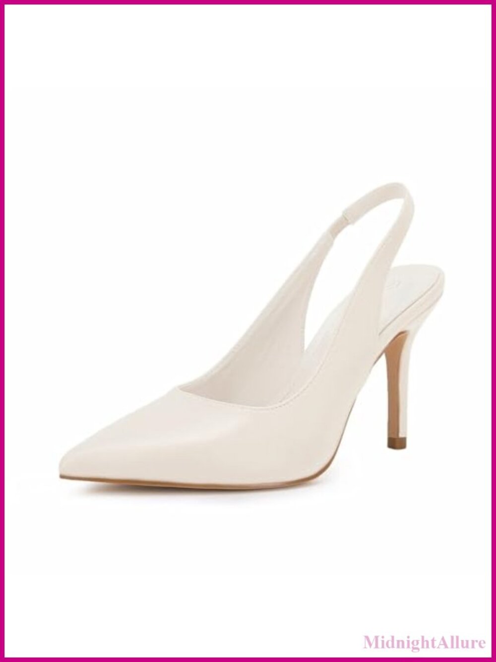 Slingback High Heels Pointed Toe Slip On Dress Pumps